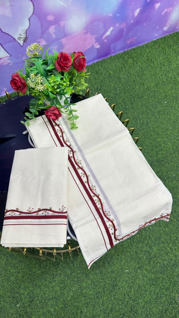 Kerala Kasavu Set Mundu