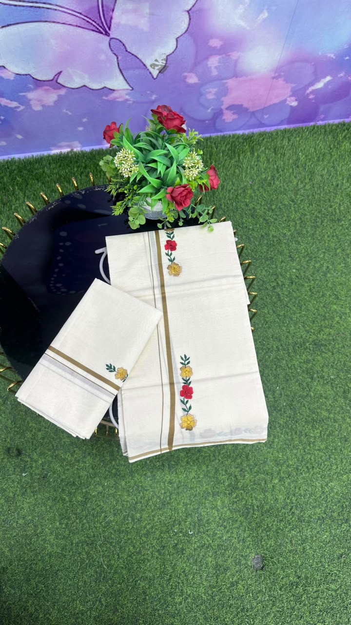 Kerala Kasavu Set Mundu