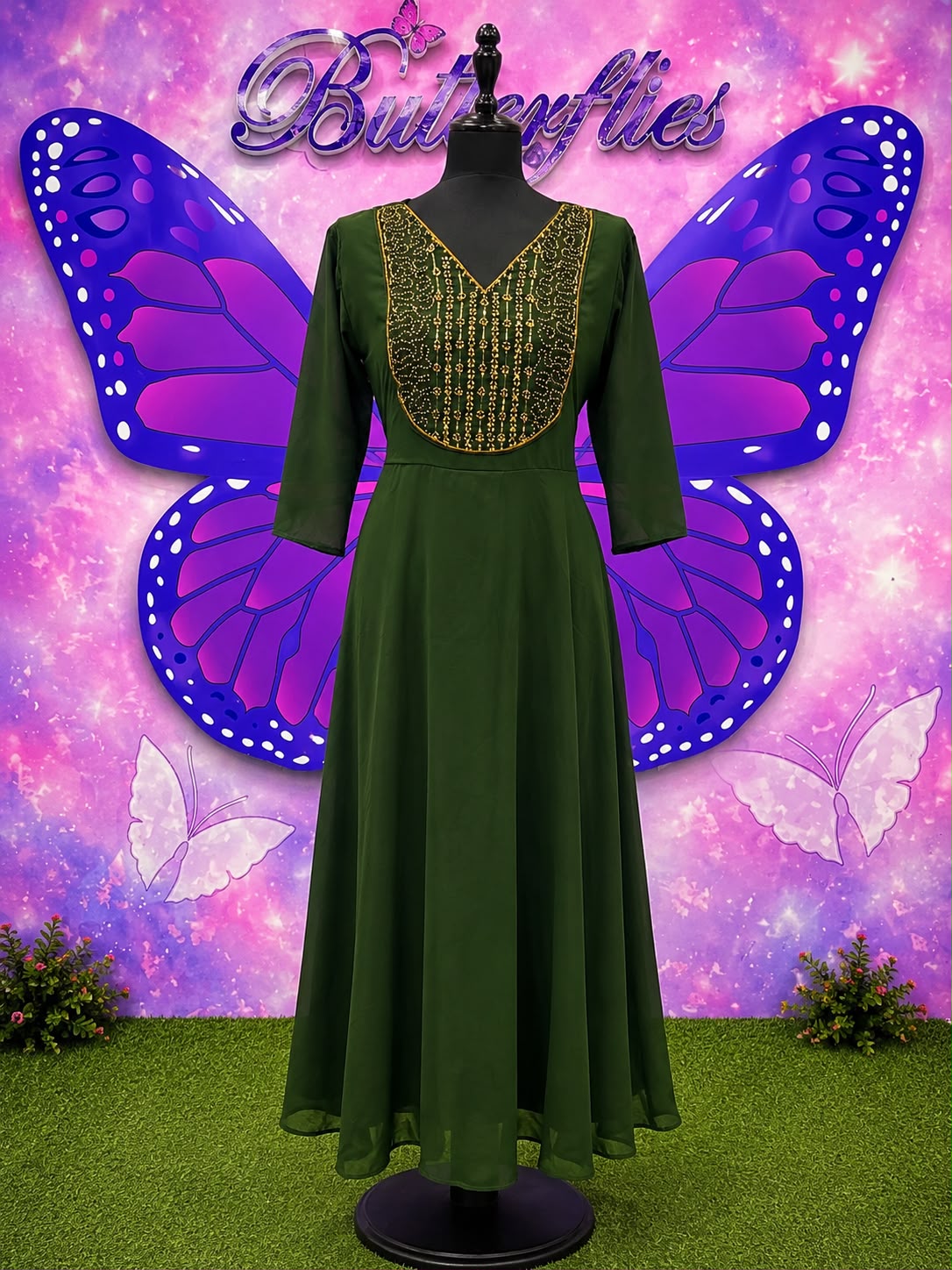 Elegant Embroidered Anarkali Kurti
