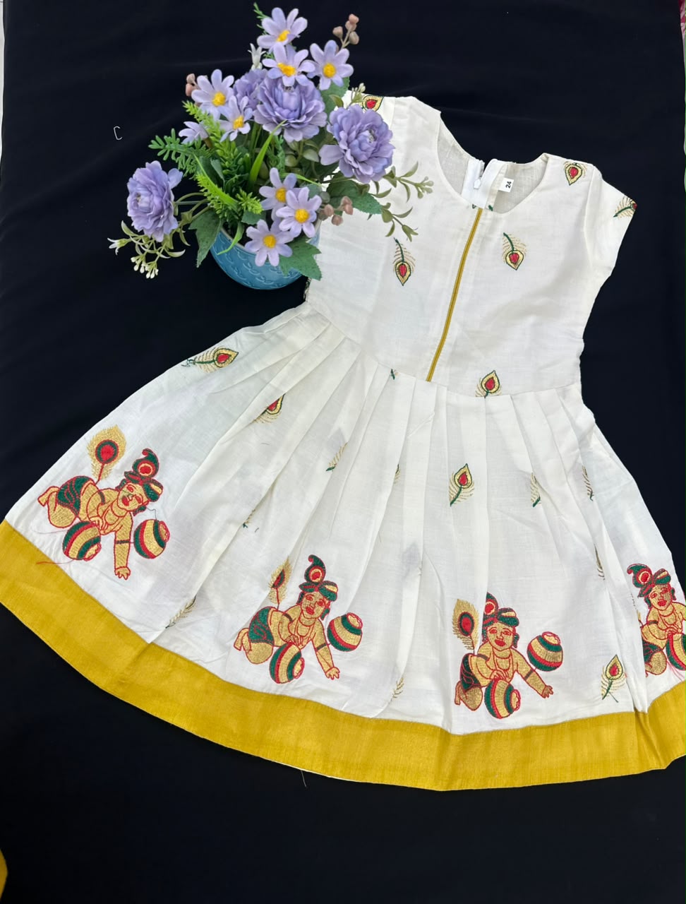 Premium Kids Kerala Pattu Pavada