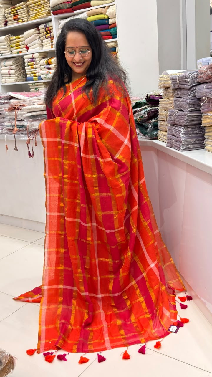 Premium Mul Cotton Saree