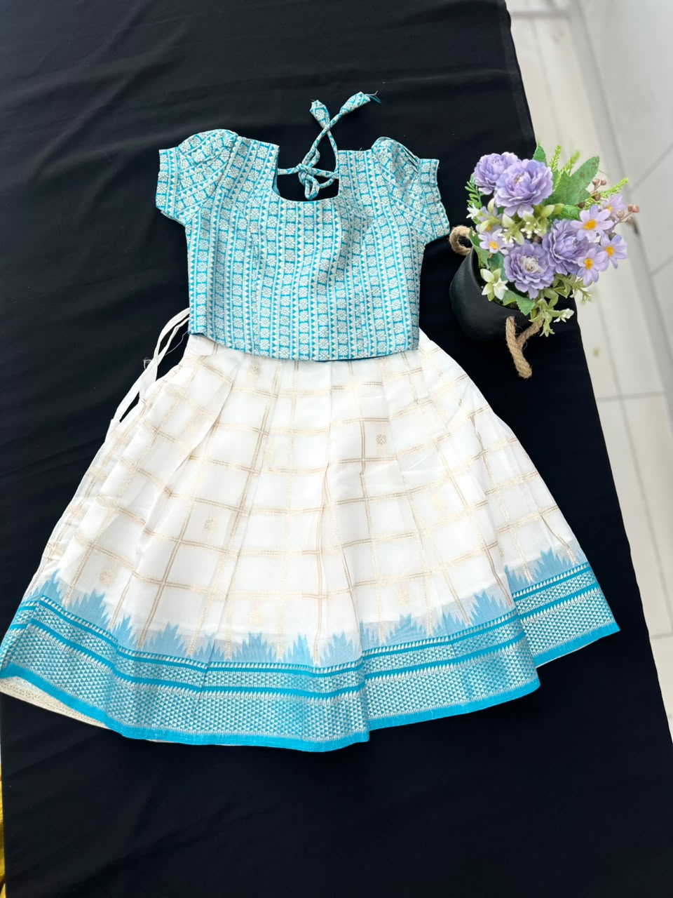 Premium Kids Kerala Pattu Pavada