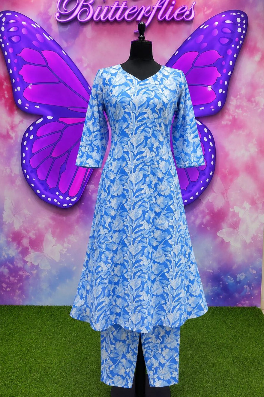 Elegant Floral Printed Co-ord Set