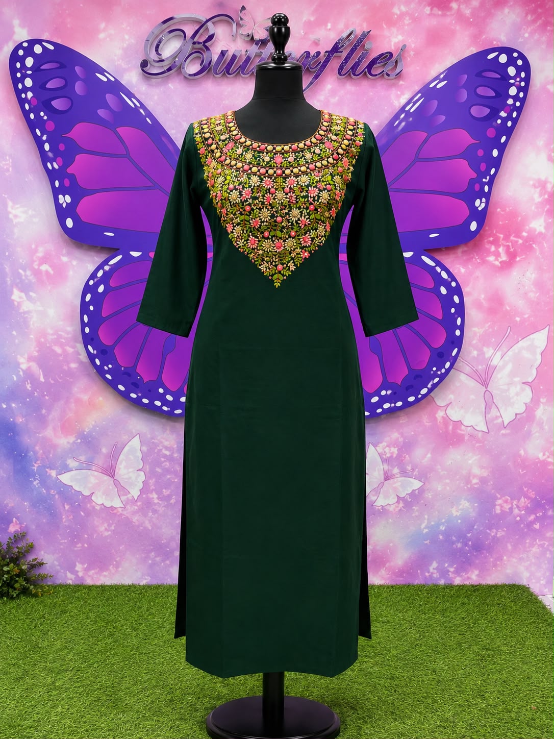 Floral Embroidery Kurti