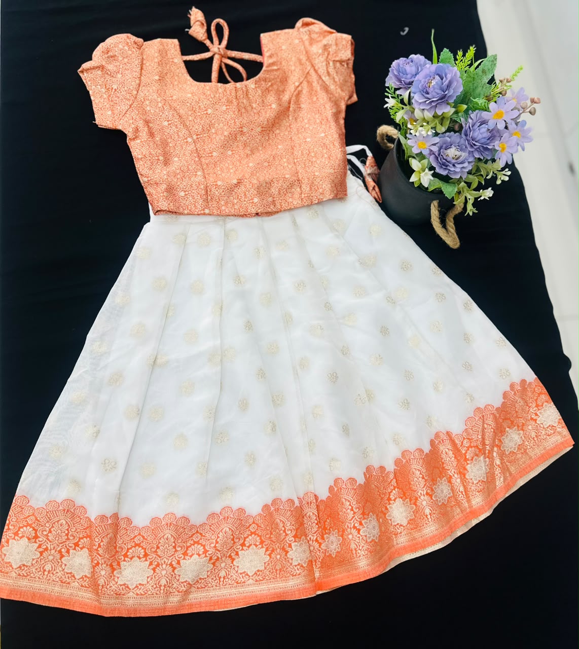 Premium Kids Kerala Pattu Pavada