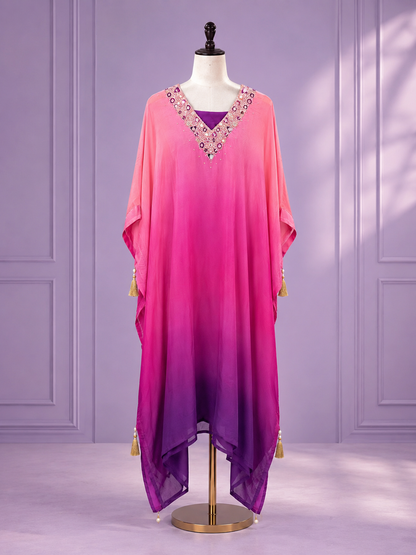 Luxury Crepe Silk Kaftan