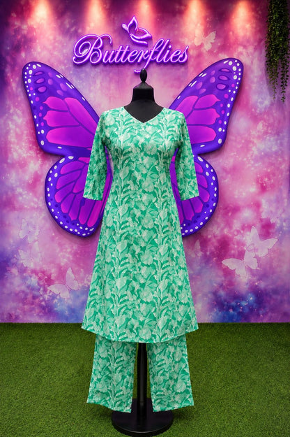 Elegant Floral Printed Co-ord Set