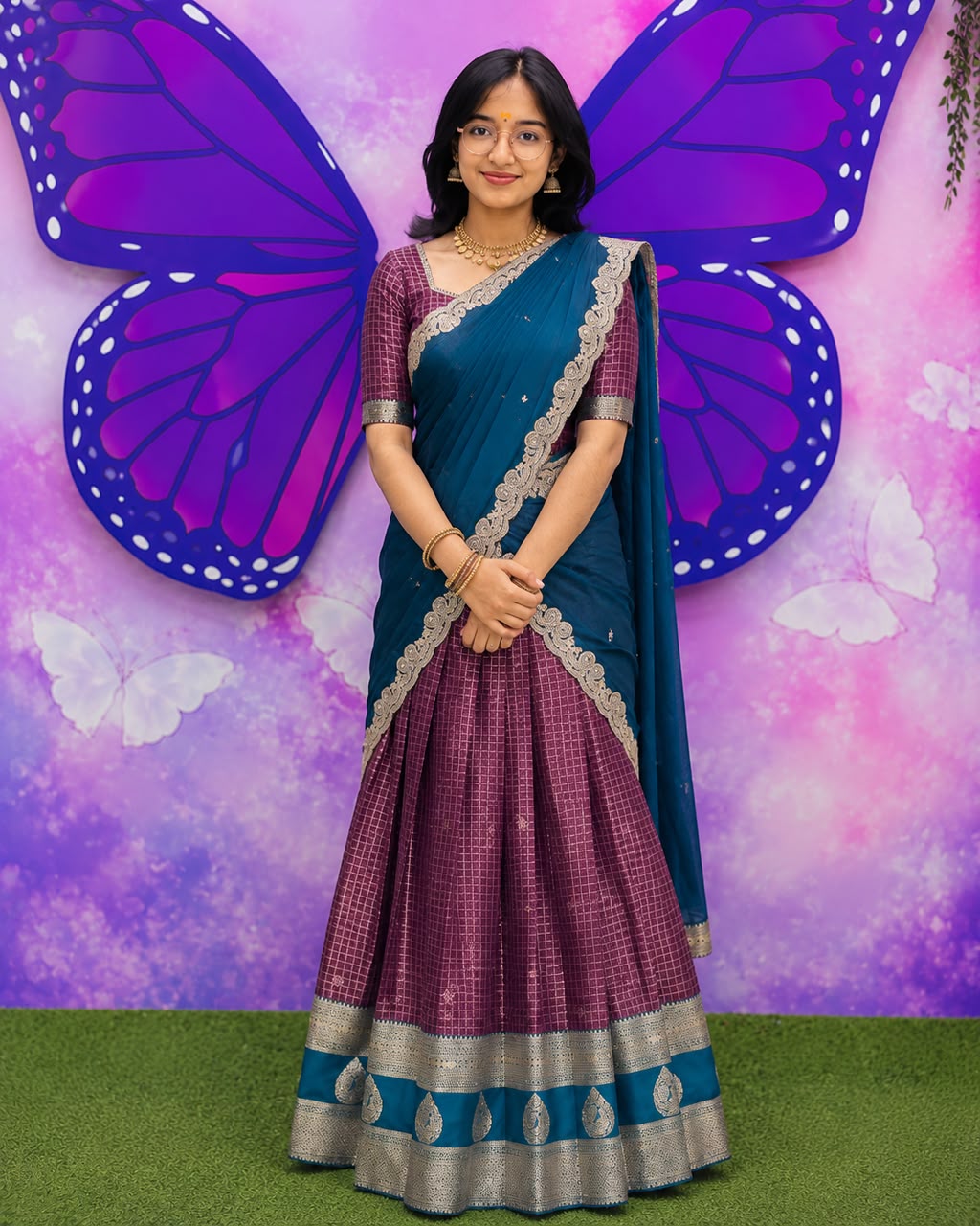 Royal Teal & Mauve Davani Set