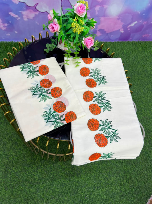 Kerala Set Mundu With Blouse