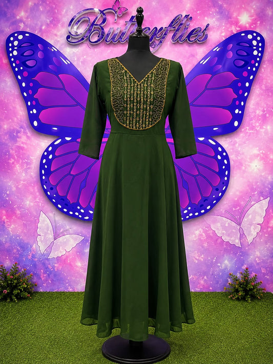 Elegant Embroidered Anarkali Kurti