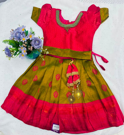 Premium Kids Pattu Pavada