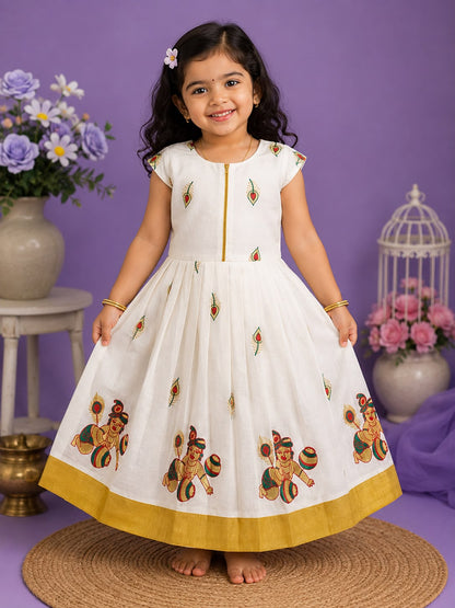 Premium Kids Kerala Pattu Pavada