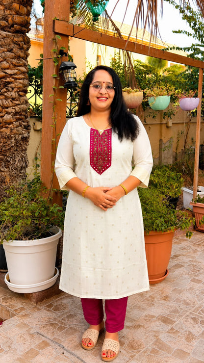 Premium  Stone Work Kurti Set