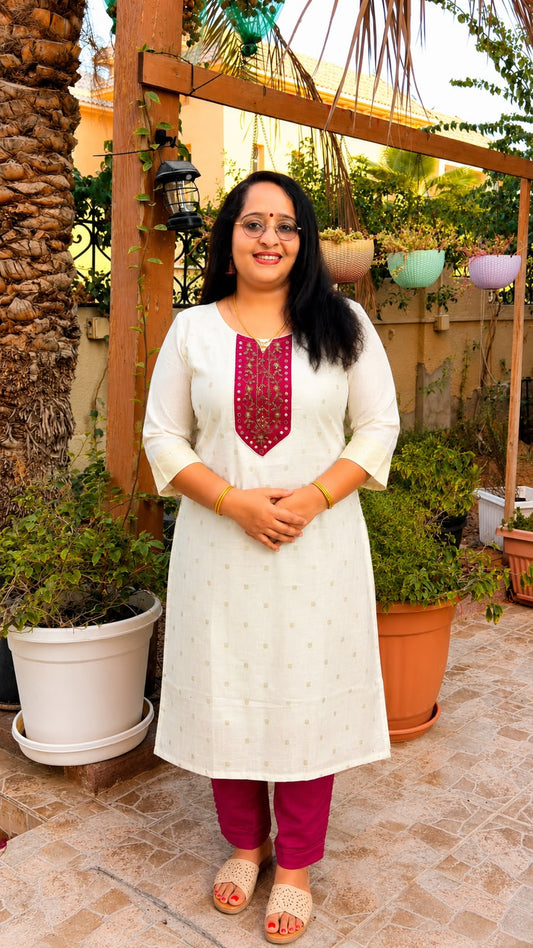 Premium  Stone Work Kurti Set