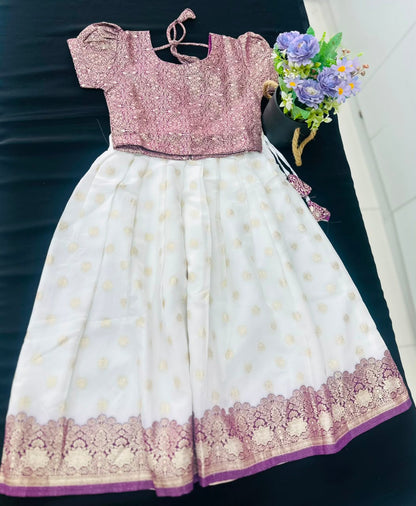 Premium Kids Kerala Pattu Pavada