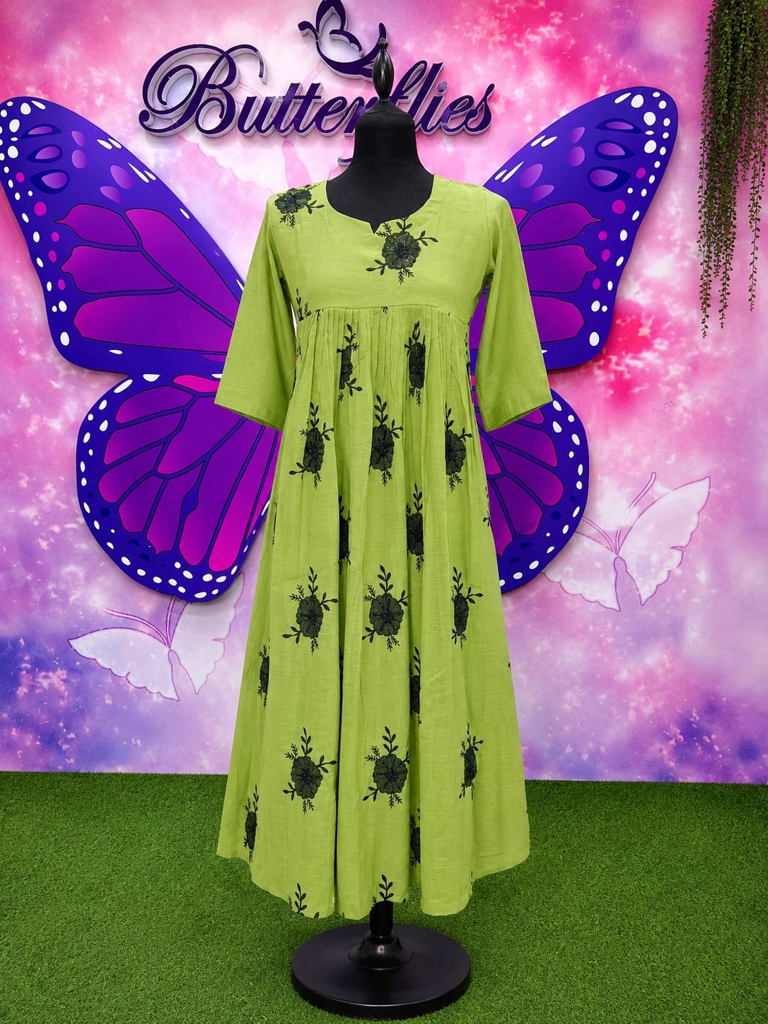 Elegant Mal Chanderi Embroidered Kurti