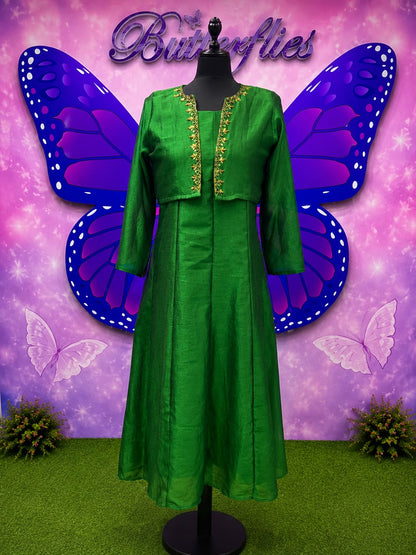 Premium Jacket Style Flared Kurti