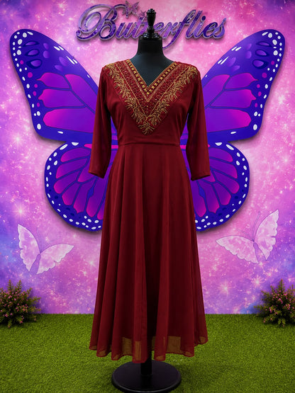 Embroidered Anarkali Kurti