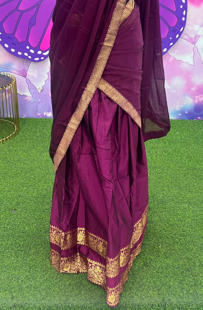 Royal Purple Davani Set Unstitched materials