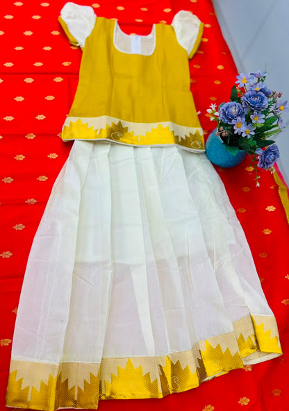 Kids Pattu Pavada  Onam Special