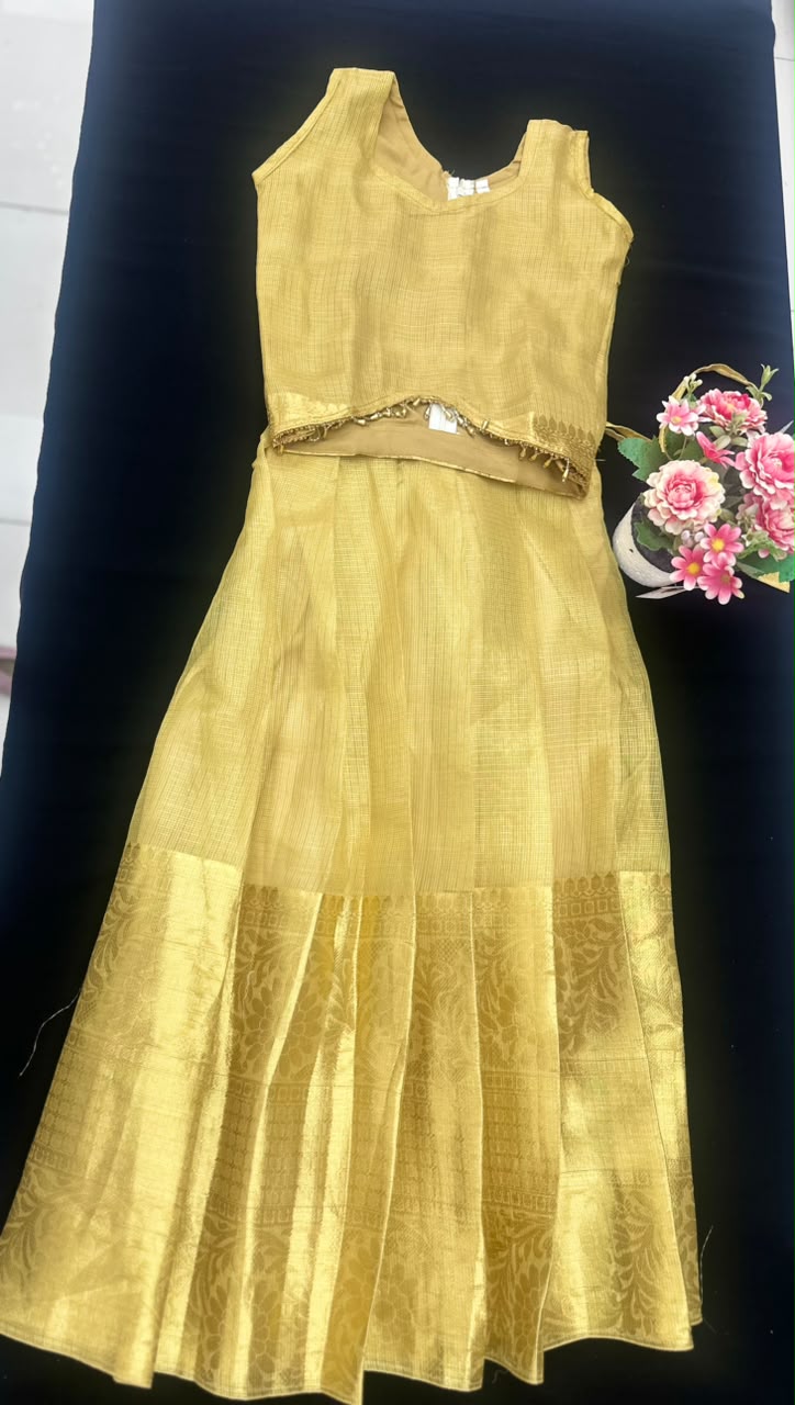 Premium Kids Kerala Pattu Pavada
