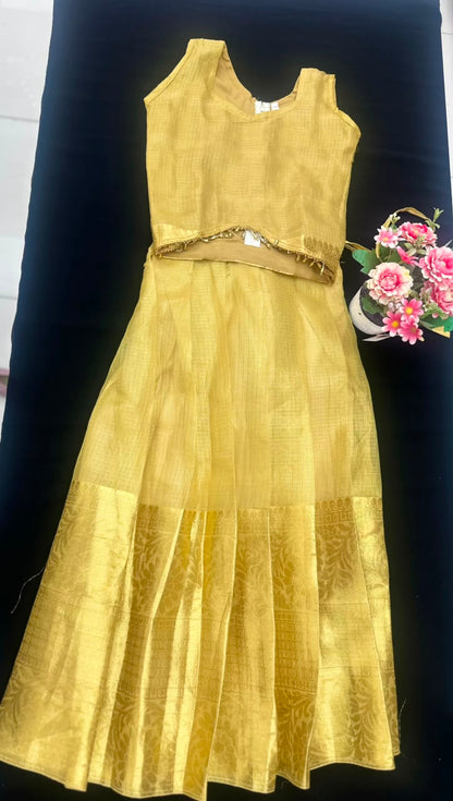 Premium Kids Kerala Pattu Pavada