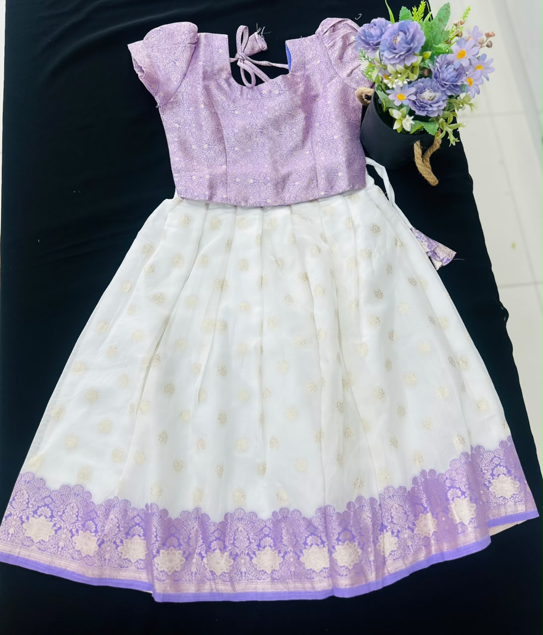 Premium Kids Kerala Pattu Pavada