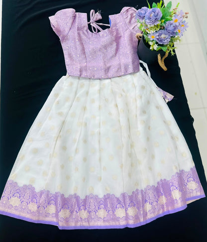 Premium Kids Kerala Pattu Pavada